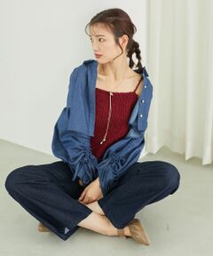 MAJESTIC LEGON / マジェスティックレゴン シャツ・ブラウス | ドロストショートシャツ