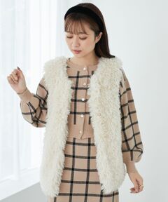 MAJESTIC LEGON / マジェスティックレゴン ミニ丈・ひざ丈ワンピース | クラシカルパターンカーデセットワンピ