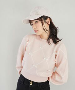 MAJESTIC LEGON / マジェスティックレゴン ニット・セーター | プチリボン&ビジューニット