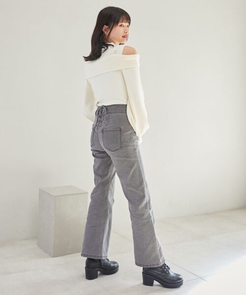 MAJESTIC LEGON / マジェスティックレゴン ニット・セーター | 2wayパールチェーン肩開きニット | 詳細13