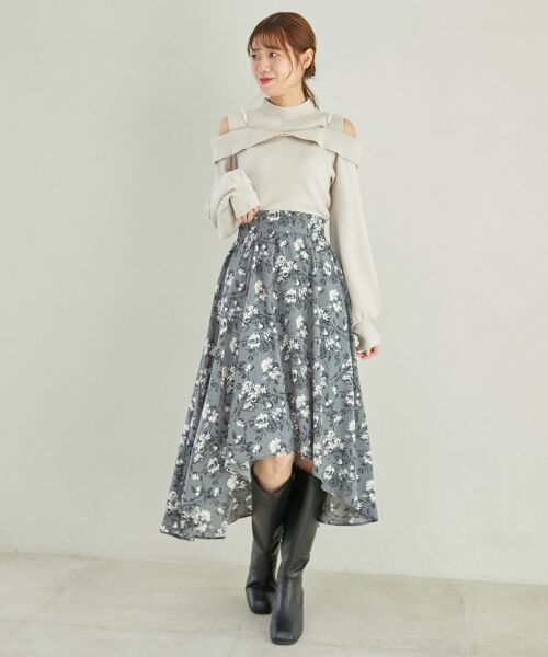 MAJESTIC LEGON / マジェスティックレゴン ニット・セーター | 2wayパールチェーン肩開きニット | 詳細18