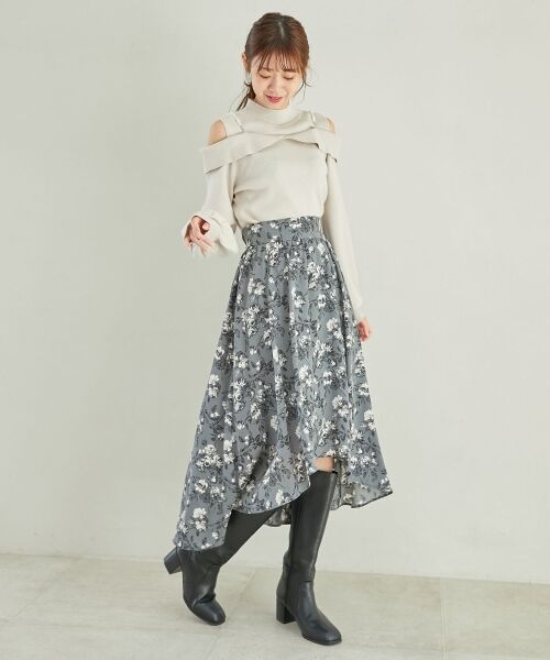 MAJESTIC LEGON / マジェスティックレゴン ニット・セーター | 2wayパールチェーン肩開きニット | 詳細19