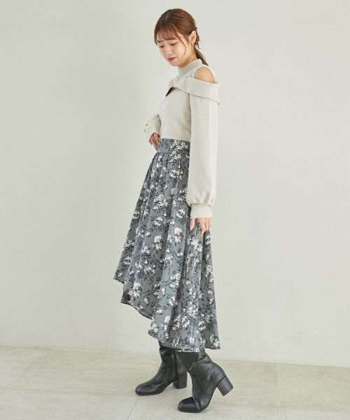 MAJESTIC LEGON / マジェスティックレゴン ニット・セーター | 2wayパールチェーン肩開きニット | 詳細20