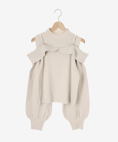 MAJESTIC LEGON / マジェスティックレゴン ニット・セーター | 2wayパールチェーン肩開きニット | 詳細27