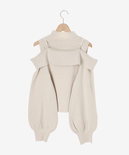 MAJESTIC LEGON / マジェスティックレゴン ニット・セーター | 2wayパールチェーン肩開きニット | 詳細29