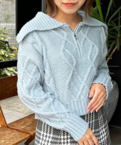 MAJESTIC LEGON / マジェスティックレゴン ニット・セーター | ケーブルジップニット