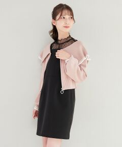 MAJESTIC LEGON / マジェスティックレゴン ニット・セーター | ビッグカラーフロントジップニット