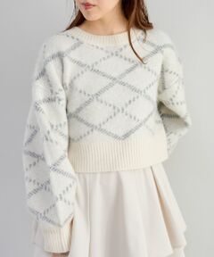 MAJESTIC LEGON / マジェスティックレゴン ニット・セーター | チェックショートニット