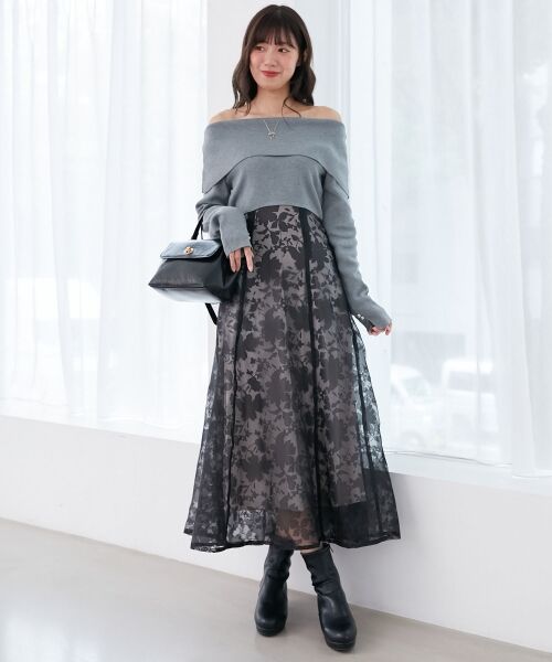 MAJESTIC LEGON / マジェスティックレゴン ロング・マキシ丈ワンピース | レディニットドッキングワンピース | 詳細18