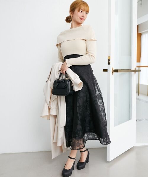 MAJESTIC LEGON / マジェスティックレゴン ロング・マキシ丈ワンピース | レディニットドッキングワンピース | 詳細2