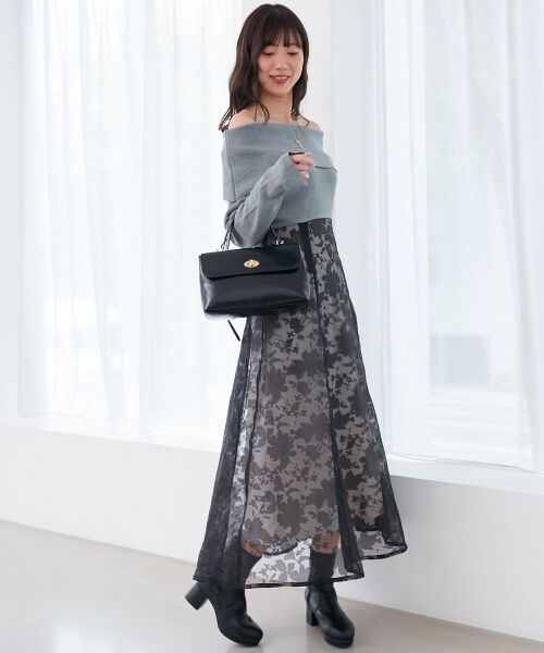 MAJESTIC LEGON / マジェスティックレゴン ロング・マキシ丈ワンピース | レディニットドッキングワンピース | 詳細20