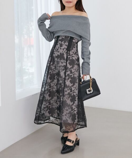 MAJESTIC LEGON / マジェスティックレゴン ロング・マキシ丈ワンピース | レディニットドッキングワンピース | 詳細27