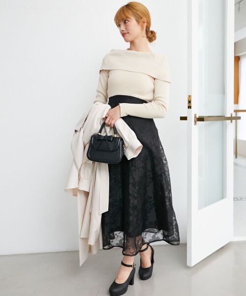 MAJESTIC LEGON / マジェスティックレゴン ロング・マキシ丈ワンピース | レディニットドッキングワンピース | 詳細3