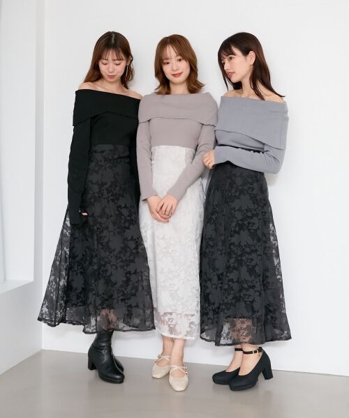 MAJESTIC LEGON / マジェスティックレゴン ロング・マキシ丈ワンピース | レディニットドッキングワンピース | 詳細30