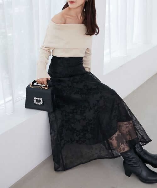 MAJESTIC LEGON / マジェスティックレゴン ロング・マキシ丈ワンピース | レディニットドッキングワンピース | 詳細5