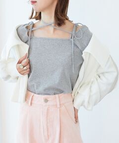 MAJESTIC LEGON / マジェスティックレゴン カットソー | バレリーナネックリボントップス