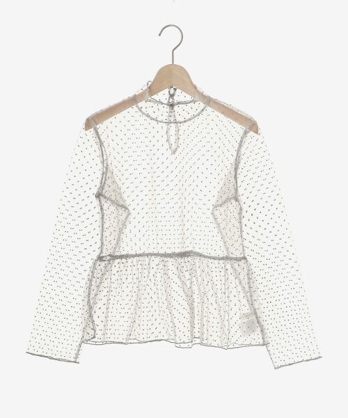 MAJESTIC LEGON / マジェスティックレゴン カットソー | エアリードットペプラムトップス | 詳細20