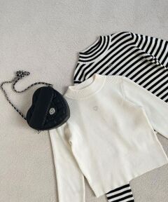 MAJESTIC LEGON / マジェスティックレゴン ニット・セーター | ハートラインストーンロゴニット