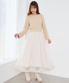 MAJESTIC LEGON / マジェスティックレゴン ニット・セーター | パールビジューニット