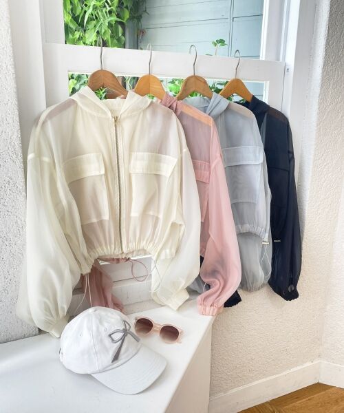 MAJESTIC LEGON / マジェスティックレゴン シャツ・ブラウス | シアーフードブルゾン | 詳細1