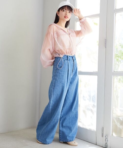 MAJESTIC LEGON / マジェスティックレゴン シャツ・ブラウス | シアーフードブルゾン | 詳細30