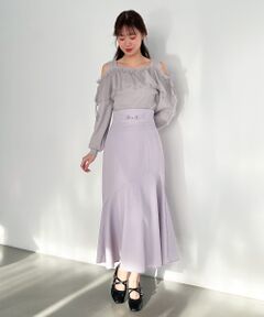 MAJESTIC LEGON / マジェスティックレゴン ロング・マキシ丈スカート | ビット付きマーメイドスカート