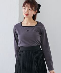 MAJESTIC LEGON / マジェスティックレゴン カットソー | スクエアネックバイカラーロンT