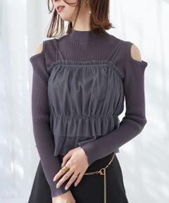 MAJESTIC LEGON / マジェスティックレゴン ニット・セーター | きれいめ肩あきニット