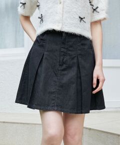 MAJESTIC LEGON / マジェスティックレゴン ミニ・ひざ丈スカート | デニムタックミニスカート