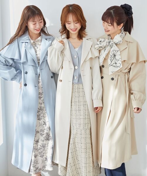 MAJESTIC LEGON / マジェスティックレゴン トレンチコート | ∞ケープロングトレンチコート | 詳細1