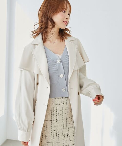 MAJESTIC LEGON / マジェスティックレゴン トレンチコート | ∞ケープロングトレンチコート | 詳細12