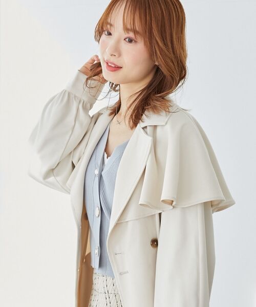 MAJESTIC LEGON / マジェスティックレゴン トレンチコート | ∞ケープロングトレンチコート | 詳細14