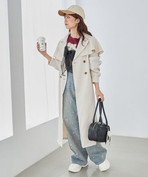 MAJESTIC LEGON / マジェスティックレゴン トレンチコート | ∞ケープロングトレンチコート | 詳細4