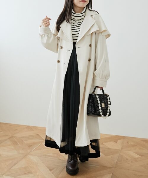 MAJESTIC LEGON / マジェスティックレゴン トレンチコート | ∞ケープロングトレンチコート | 詳細7