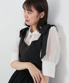 MAJESTIC LEGON / マジェスティックレゴン シャツ・ブラウス | ビスチェセットパワショルブラウス