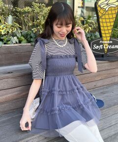 MAJESTIC LEGON / マジェスティックレゴン キャミソール・チューブトップ | マルチway肩リボンチュールビスチェ