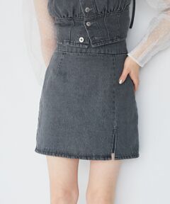 MAJESTIC LEGON / マジェスティックレゴン ミニ・ひざ丈スカート | スリットショートスカパン