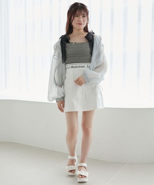 MAJESTIC LEGON / マジェスティックレゴン ミニ・ひざ丈スカート | ウエストロゴカーゴミニスカパン | 詳細1