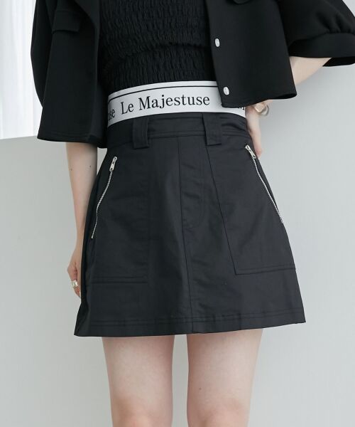 MAJESTIC LEGON / マジェスティックレゴン ミニ・ひざ丈スカート | ウエストロゴカーゴミニスカパン | 詳細12