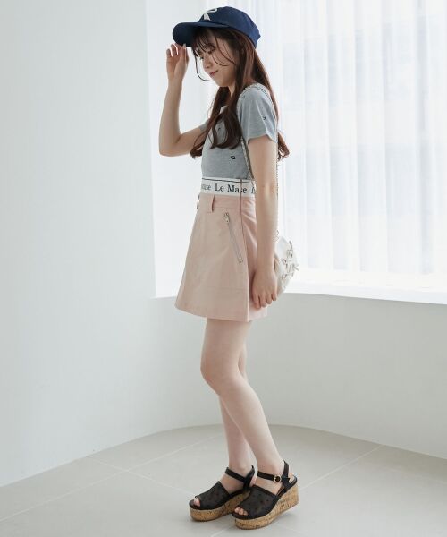 MAJESTIC LEGON / マジェスティックレゴン ミニ・ひざ丈スカート | ウエストロゴカーゴミニスカパン | 詳細17