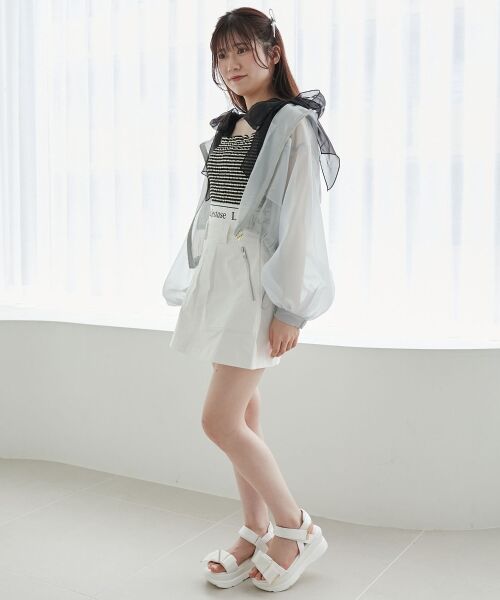 MAJESTIC LEGON / マジェスティックレゴン ミニ・ひざ丈スカート | ウエストロゴカーゴミニスカパン | 詳細3