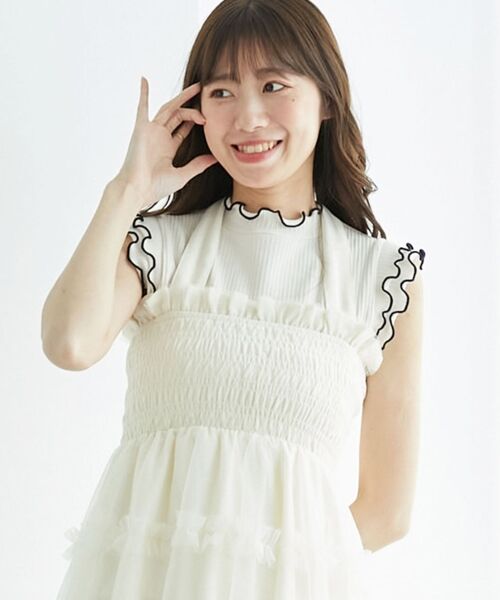 MAJESTIC LEGON / マジェスティックレゴン カットソー | ノースリフリルメロウリブトップス | 詳細14