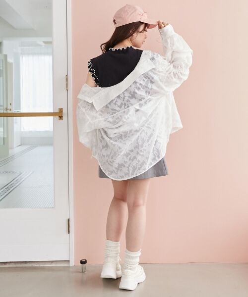 MAJESTIC LEGON / マジェスティックレゴン カットソー | ノースリフリルメロウリブトップス | 詳細22