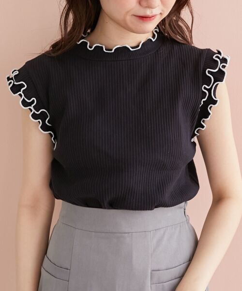 MAJESTIC LEGON / マジェスティックレゴン カットソー | ノースリフリルメロウリブトップス | 詳細24