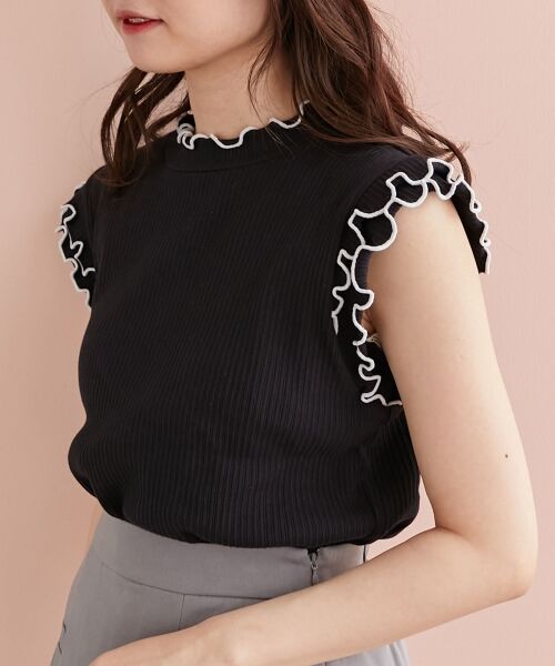 MAJESTIC LEGON / マジェスティックレゴン カットソー | ノースリフリルメロウリブトップス | 詳細26