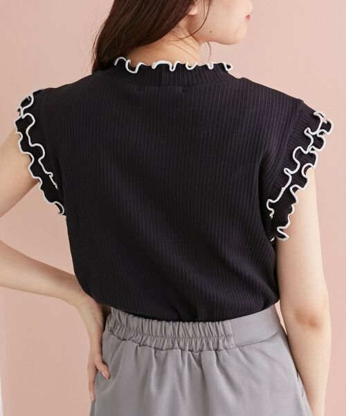 MAJESTIC LEGON / マジェスティックレゴン カットソー | ノースリフリルメロウリブトップス | 詳細27