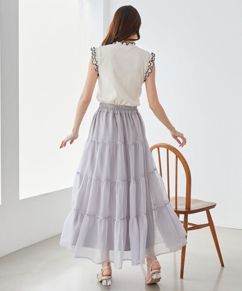 MAJESTIC LEGON / マジェスティックレゴン カットソー | ノースリフリルメロウリブトップス | 詳細8