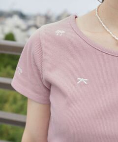 MAJESTIC LEGON / マジェスティックレゴン Tシャツ | ロマンティックエンブロイダリーTシャツ