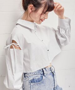 MAJESTIC LEGON / マジェスティックレゴン シャツ・ブラウス | オープンショルダーショートシャツ