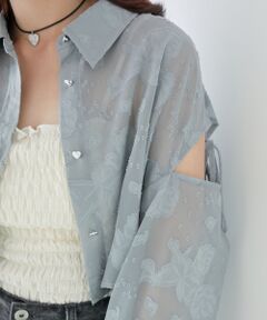 MAJESTIC LEGON / マジェスティックレゴン シャツ・ブラウス | オープンショルダーショートシャツ